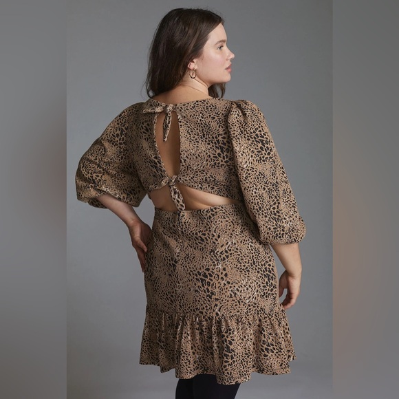 Anthropologie Maeve Knit Cut-Out Mini Dress - Picture 3 of 7